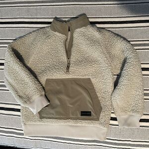 Athletic Works Gray Sherpa Fleece Jacket